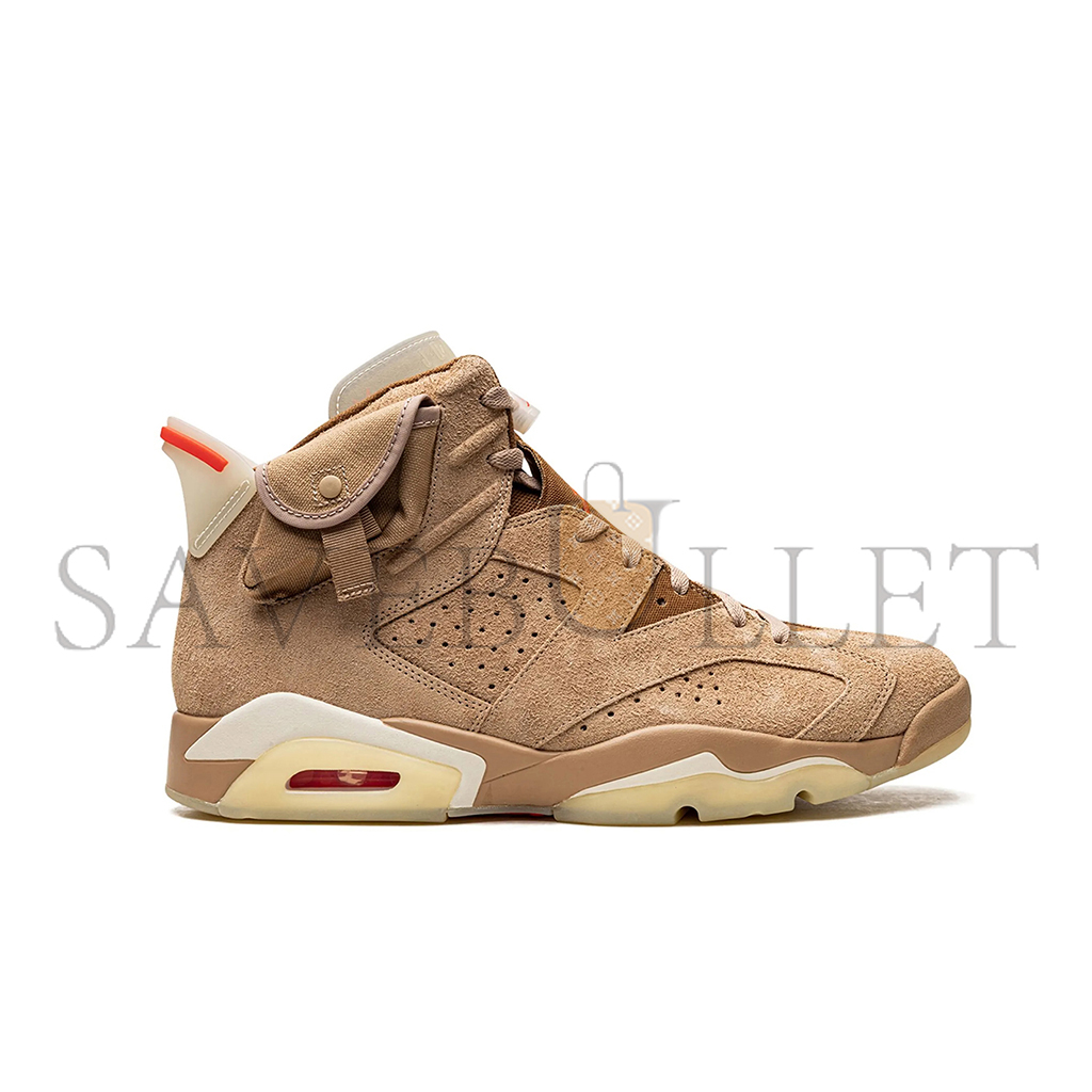 NIKE JORDAN 6 RETRO TRAVIS SCOTT BRITISH KHAKI DH0690-200